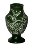 Carved Decorative Small Vase in Green